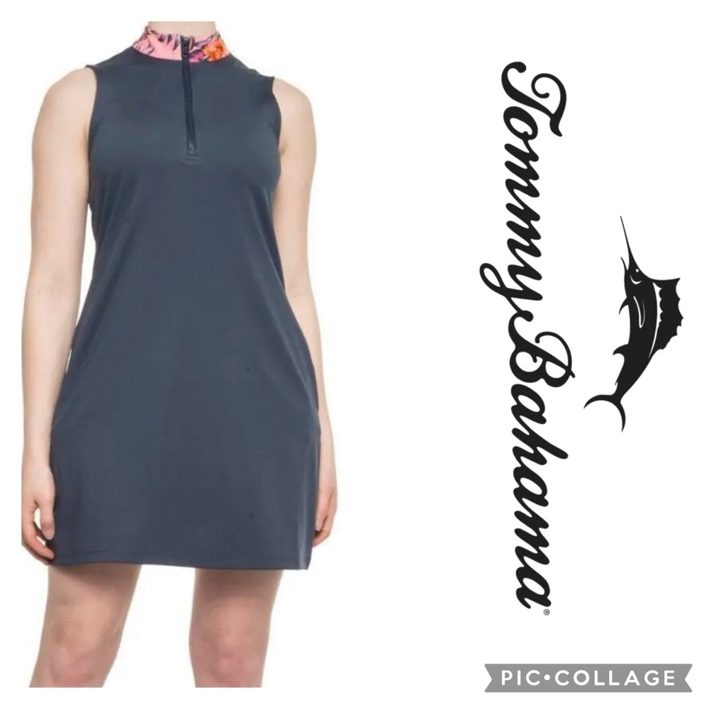 Tommy Bahama Golf UPF 50+ MOOD INDOGO Sleeveless Mock Golf Tennis Dress